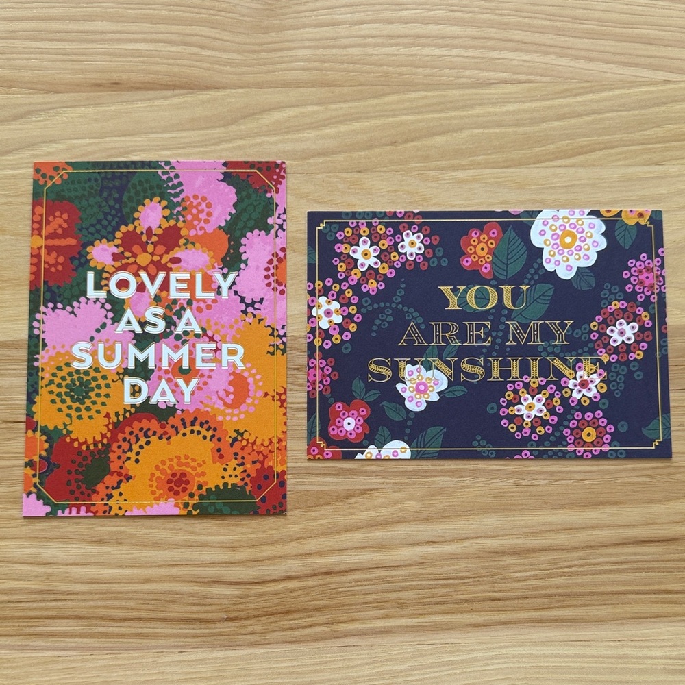 Margot Elena - Floral Greeting Cards Set 2 - Multicolor